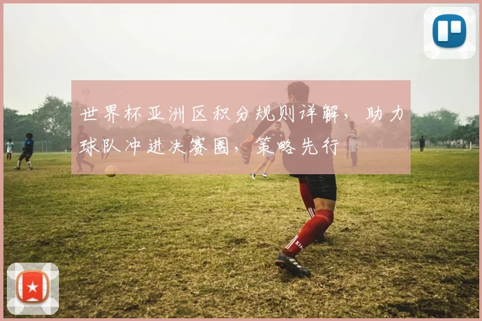 世界杯亚洲区积分规则详解，助力球队冲进决赛圈，策略先行